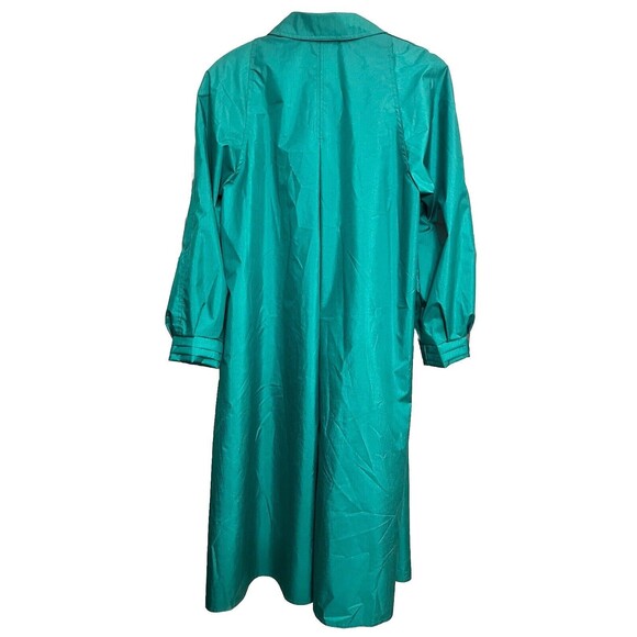 VTG London Towne by London Fog  Size 6 Bright Green Trench Coat Rain Jacket - Picture 2 of 7